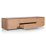 Ex Display - Norris 2m Entertainment TV Unit with Middle Drawer - Natural Oak TV/Entertainment Unit Century-Core