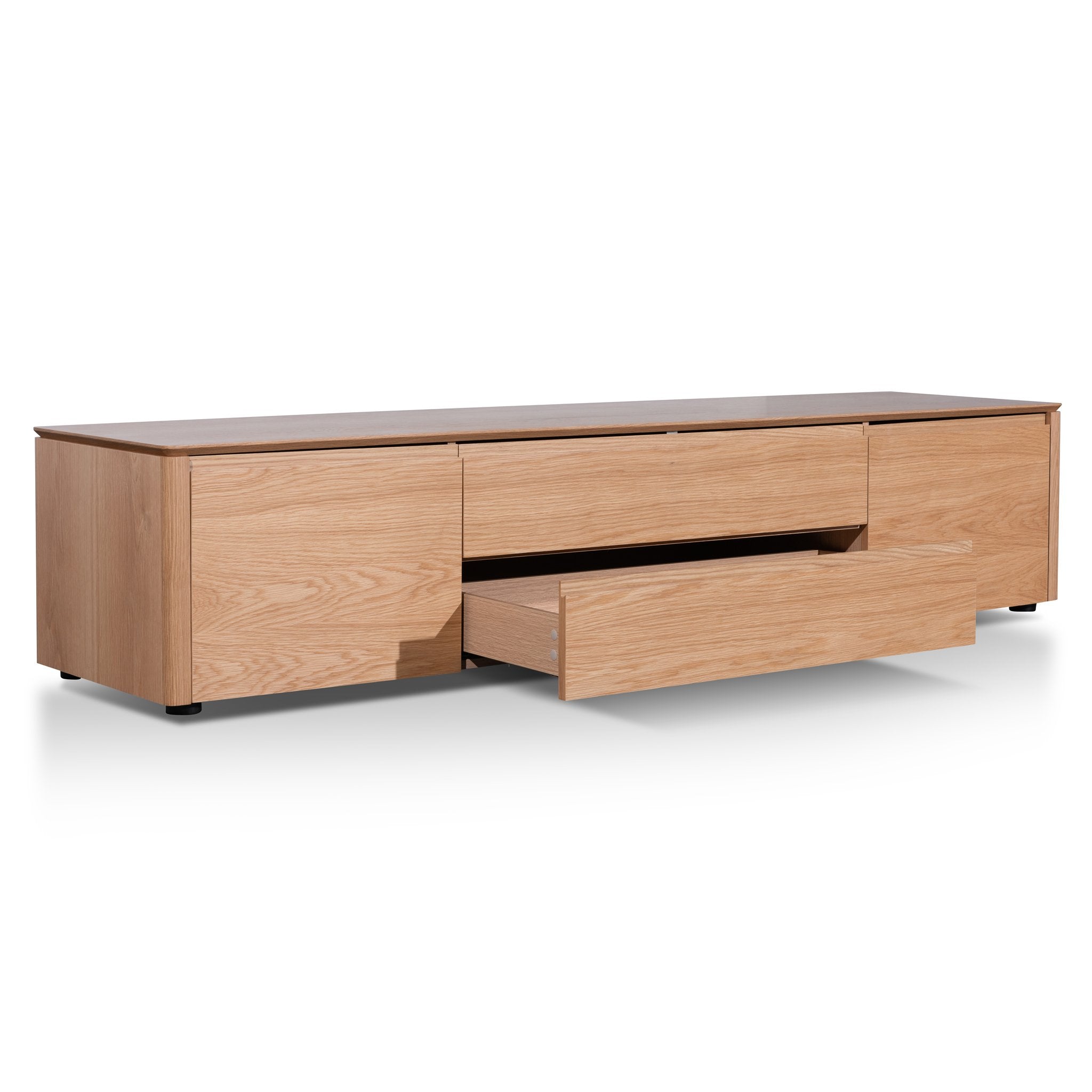 Ex Display - Norris 2m Entertainment TV Unit with Middle Drawer - Natural Oak TV/Entertainment Unit Century-Core
