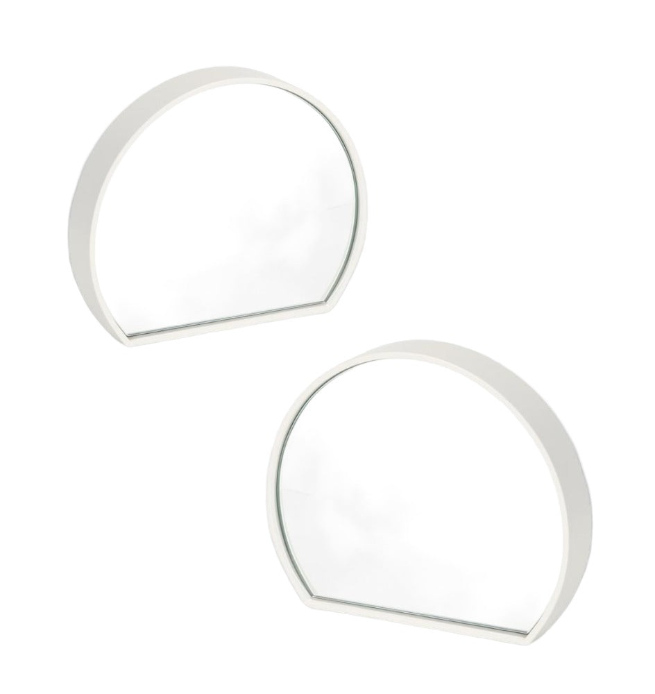 Set of 2 - Objekt 25cm Segment Mirror- Mist  Warran-Local   