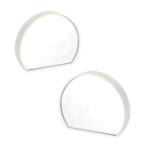 Set of 2 - Objekt 25cm Segment Mirror- Mist  Warran-Local   