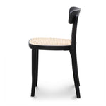 Orval Rattan Dining Chair -  Black with Natural Seat DC6296-SD