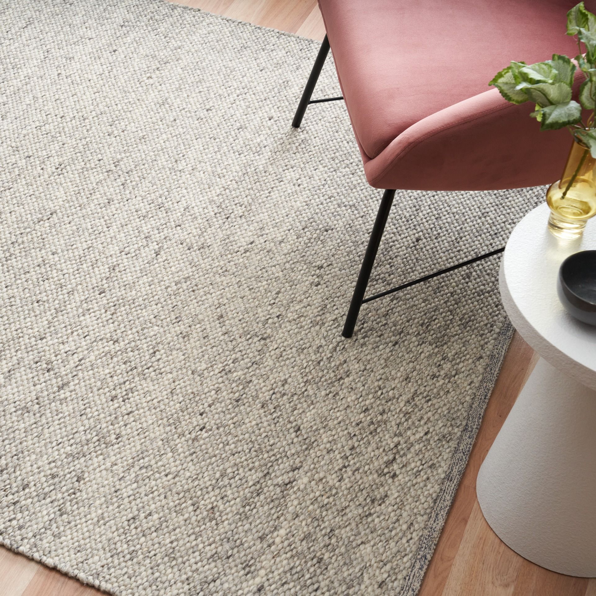 Parker New Zealand Wool Rug - Smoke Rug Mos-Local