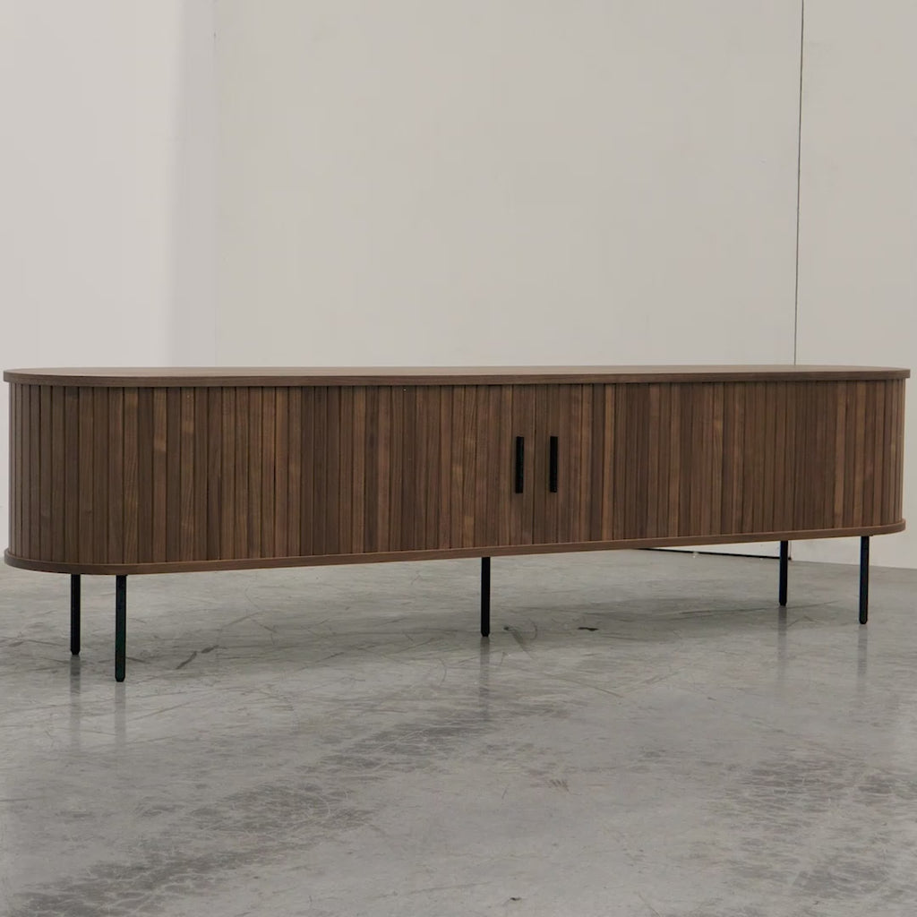 Ex Display - Dania 2m TV Entertainment Unit - Walnut TV/Entertainment Unit KD-Core