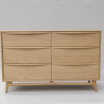 Brendon 6 Drawer Chest - Natural Oak Drawer VN-Core