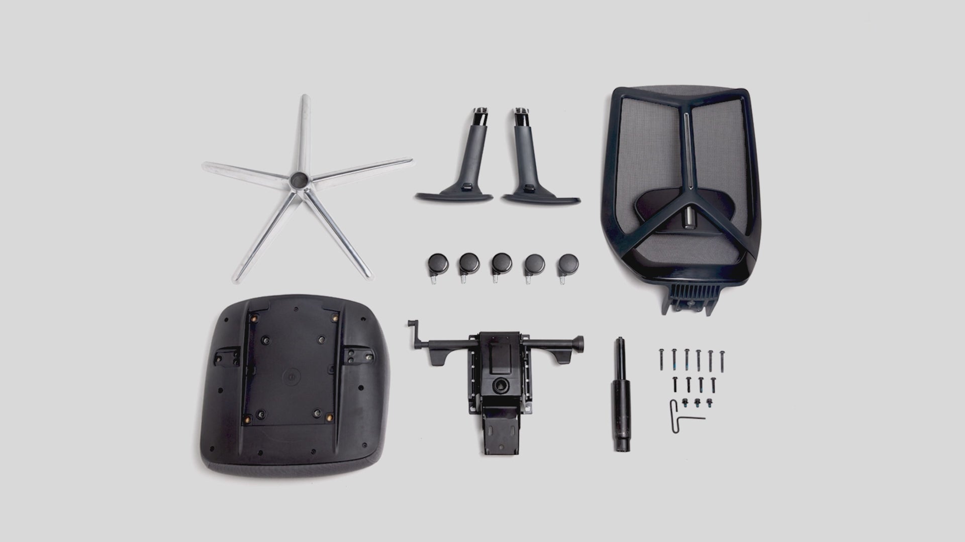 Raco Mesh Back Fabric Office Chair - Black Office Chair Rline-Local