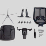 Raco Mesh Back Fabric Office Chair - Black Office Chair Rline-Local