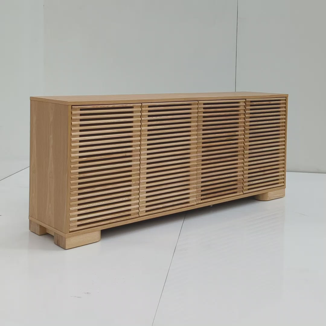 Ex Display - Riley 1.8m Sideboard Unit - Natural Buffet & Sideboard Dwood-Core
