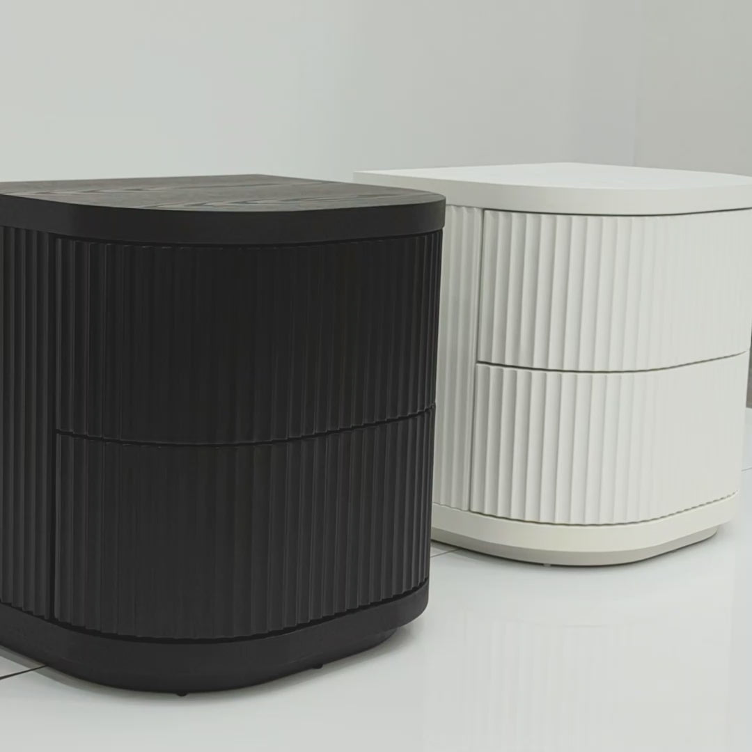 Elino Bedside Table - Full White Bedside Table Dwood-Core