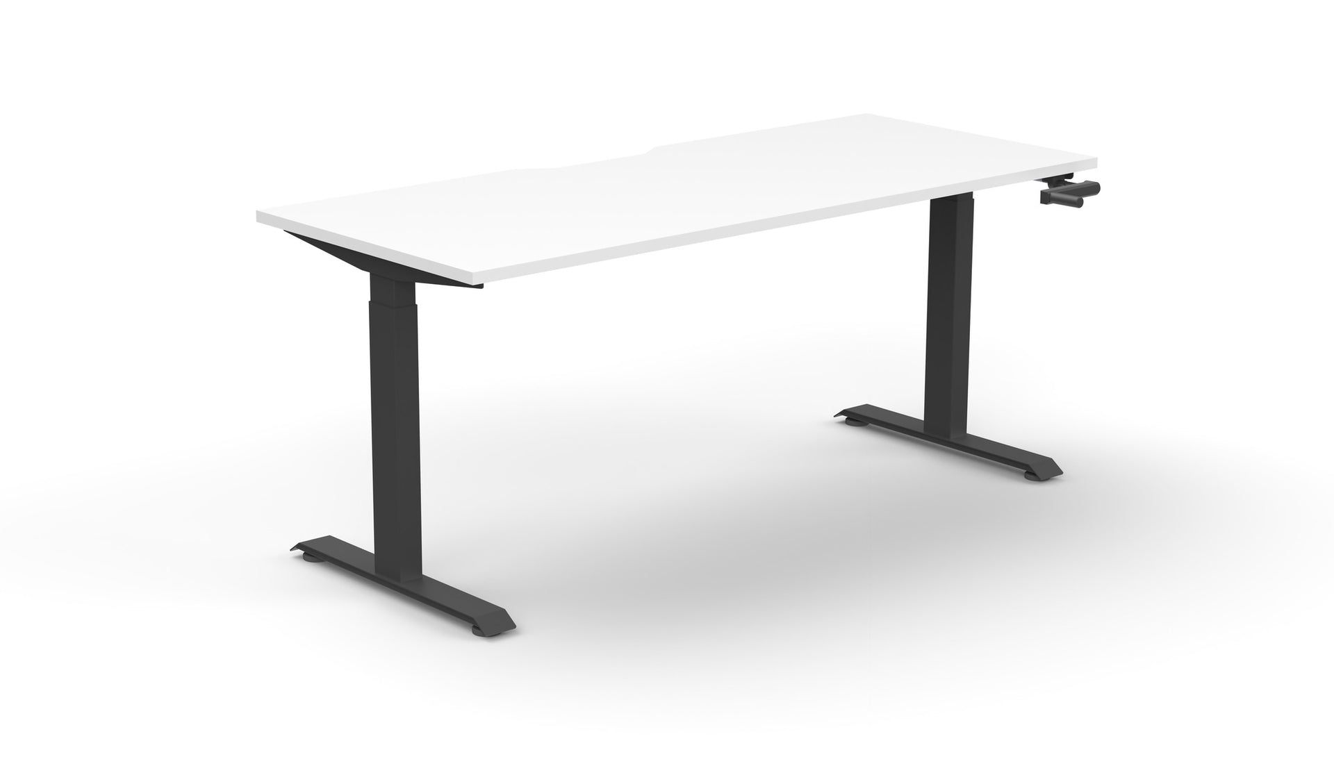 Boost Crank 1.2m Single Sided Workstation - White & Black