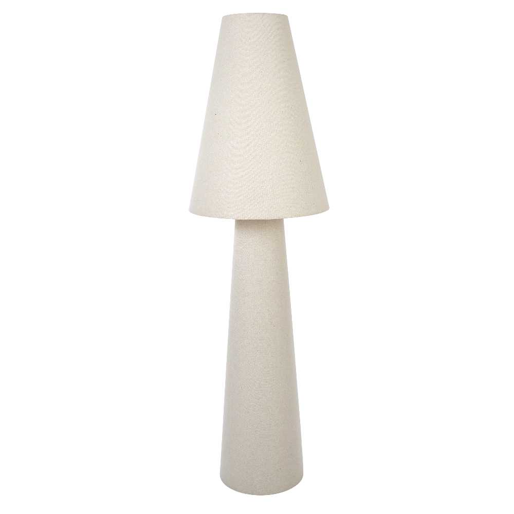 Khamba Floor Lamp - Natural Linen Lighting Albi-Local