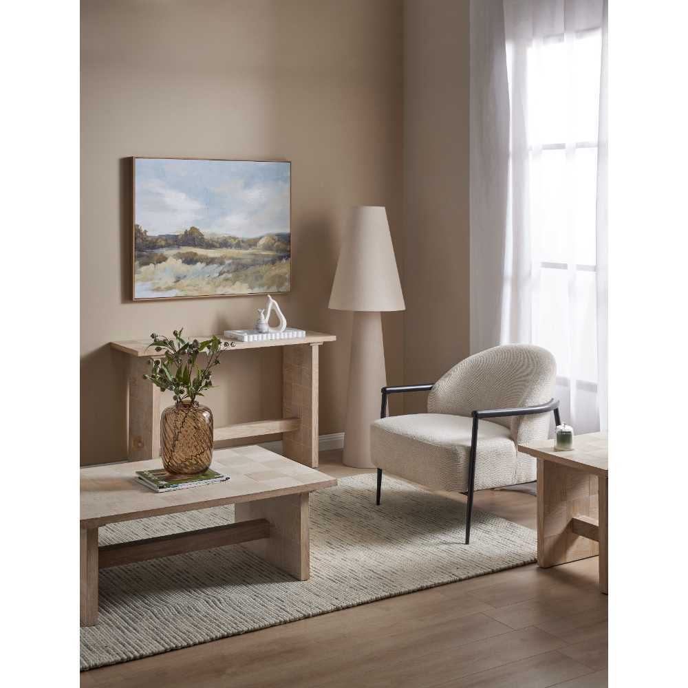 Khamba Floor Lamp - Natural Linen Lighting Albi-Local