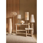 Khamba Floor Lamp - Natural Linen Lighting Albi-Local