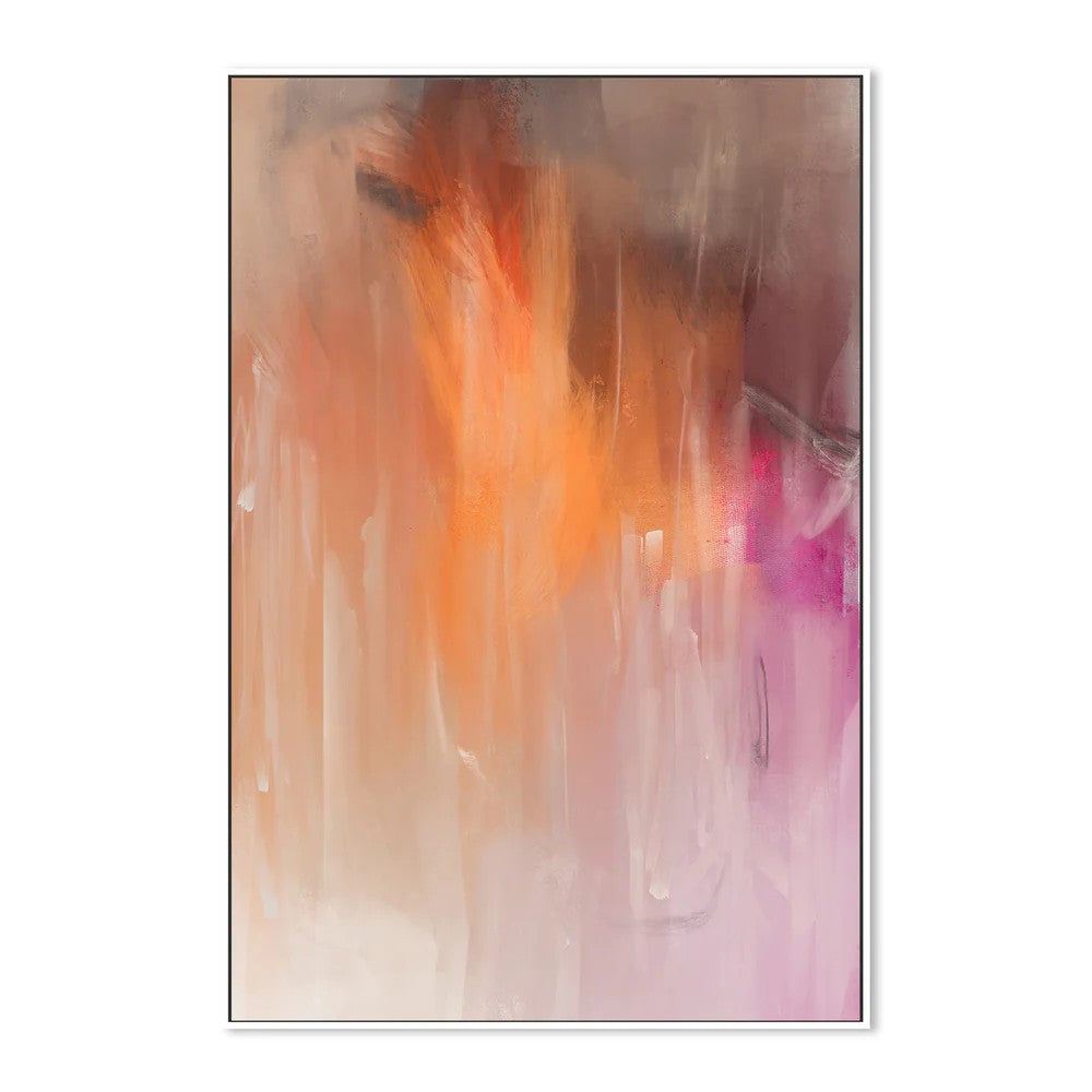 After the Rain No.1, By Karine Tonial Grimm Wall Art Gioia-Local White Framed Canvas 40x60cm