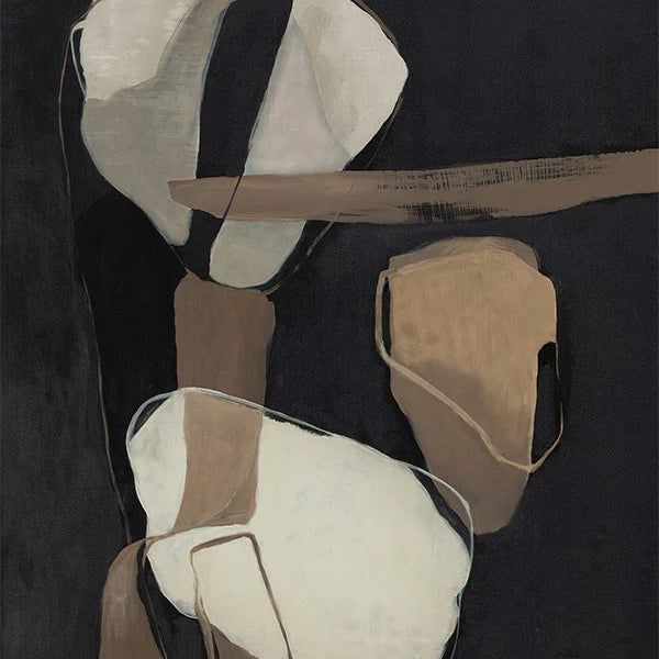 All Attached, By Jacob Q Wall Art Gioia-Local Gold Framed Canvas 40x60cm