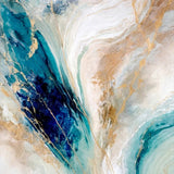 Aqua Currents, By Alpenglow Workshop Wall Art Gioia-Local Gold Framed Canvas 40x60cm