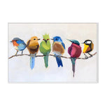 Birds On A Branch, By Jenny Westenhofer Art Wall Art Gioia-Local 60x40cm Framed Canvas White