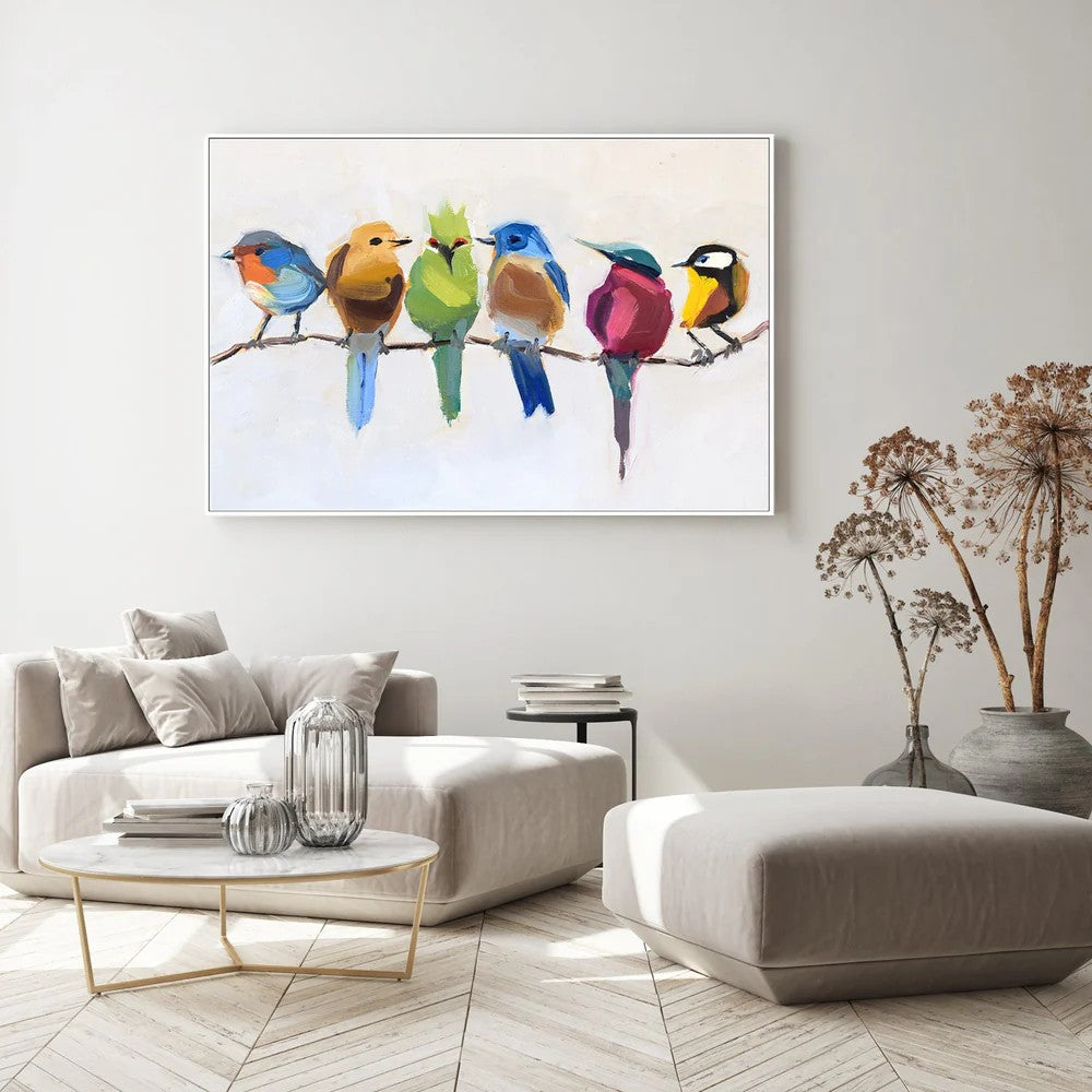 Birds On A Branch, By Jenny Westenhofer Art Wall Art Gioia-Local