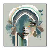 Blaire, By Bella Eve Wall Art Gioia-Local 50x50cm Framed Canvas Black