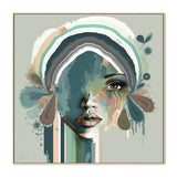 Blaire, By Bella Eve Wall Art Gioia-Local 50x50cm Framed Canvas Oak