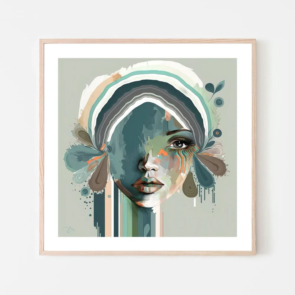 Blaire, By Bella Eve Wall Art Gioia-Local 50x50cm Framed Poster Black