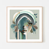 Blaire, By Bella Eve Wall Art Gioia-Local 50x50cm Framed Poster Black