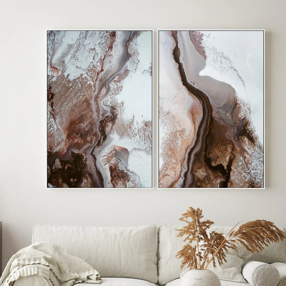 Earthly Currents, Style A & B, Set Of 2, By Petra Meikle Wall Art Gioia-Local