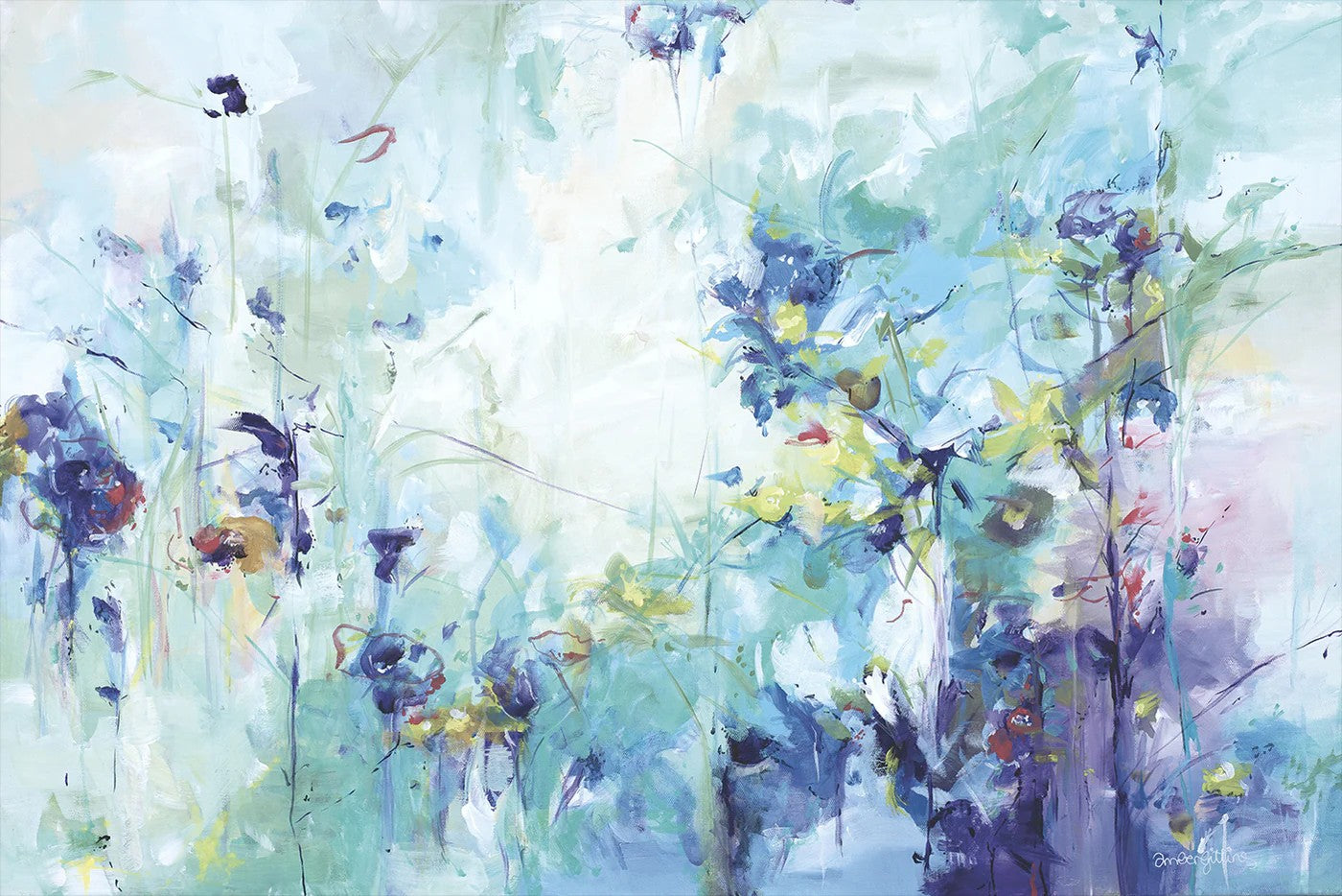 Essence Of Spring, By Amber Gittins Wall Art Gioia-Local 60x40cm Framed Canvas Gold