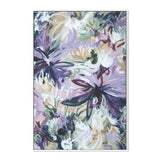 Exotic Wild Flowers, By Amber Gittins Wall Art Gioia-Local 40x60cm Framed Canvas White