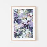 Exotic Wild Flowers, By Amber Gittins Wall Art Gioia-Local 40x60cm Framed Poster Black