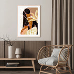 Flamingo Harp Duet, By Uma Gokhale Wall Art Gioia-Local