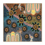 Journey Across Seasons, By Tahni Derbin Wall Art Gioia-Local 50x50cm Framed Canvas Oak