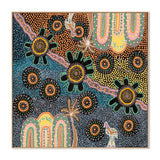 Journey Across Seasons, By Tahni Derbin Wall Art Gioia-Local 50x50cm Framed Canvas Oak