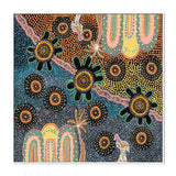 Journey Across Seasons, By Tahni Derbin Wall Art Gioia-Local 50x50cm Framed Canvas White