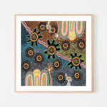 Journey Across Seasons, By Tahni Derbin Wall Art Gioia-Local 50x50cm Framed Poster Black