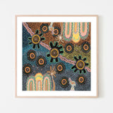 Journey Across Seasons, By Tahni Derbin Wall Art Gioia-Local 50x50cm Framed Poster Black