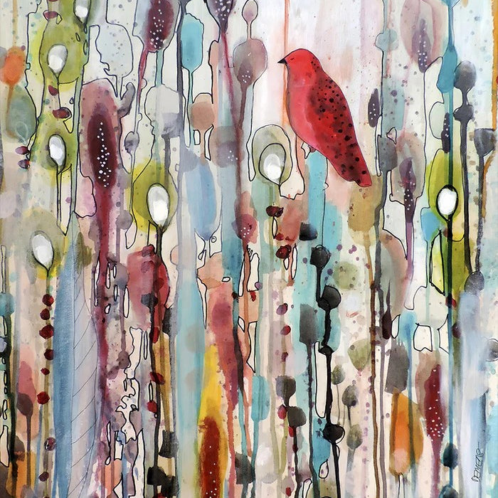 Life As A Passage , Style B, By Sylvie Demers Wall Art Gioia-Local Gold Framed Canvas 40x60cm