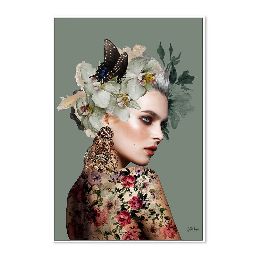Marchesa, By Ana Paula Hoppe Wall Art Gioia-Local White Framed Canvas 40x60cm
