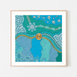 Our Favourite Place, By Domica Hill Wall Art Gioia-Local 50x50cm Framed Poster Black