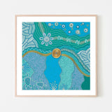 Our Favourite Place, By Domica Hill Wall Art Gioia-Local 50x50cm Framed Poster Black