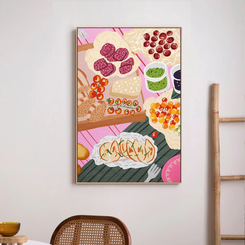 Picnic Charcuterie Board, By Kartika Paramita Wall Art Gioia-Local