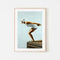 Posing Diver, By Sarah Morrissette Wall Art Gioia-Local Black Framed Poster 40x60cm