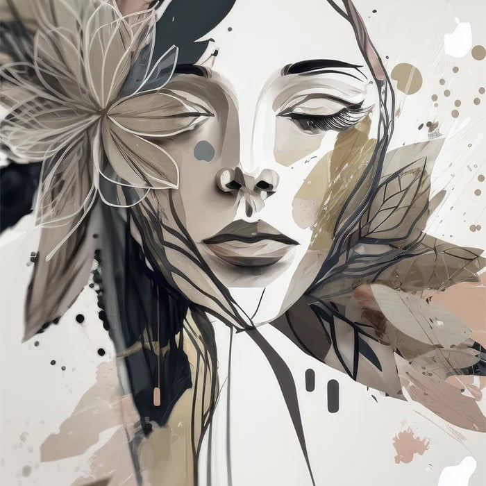 Pretty Petals, By Bella Eve Wall Art Gioia-Local Gold Framed Canvas 40x60cm