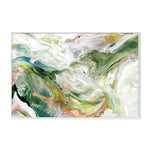 Ribbon Flow, Style B, By Blakely Bering Wall Art Gioia-Local 60x40cm Framed Canvas White