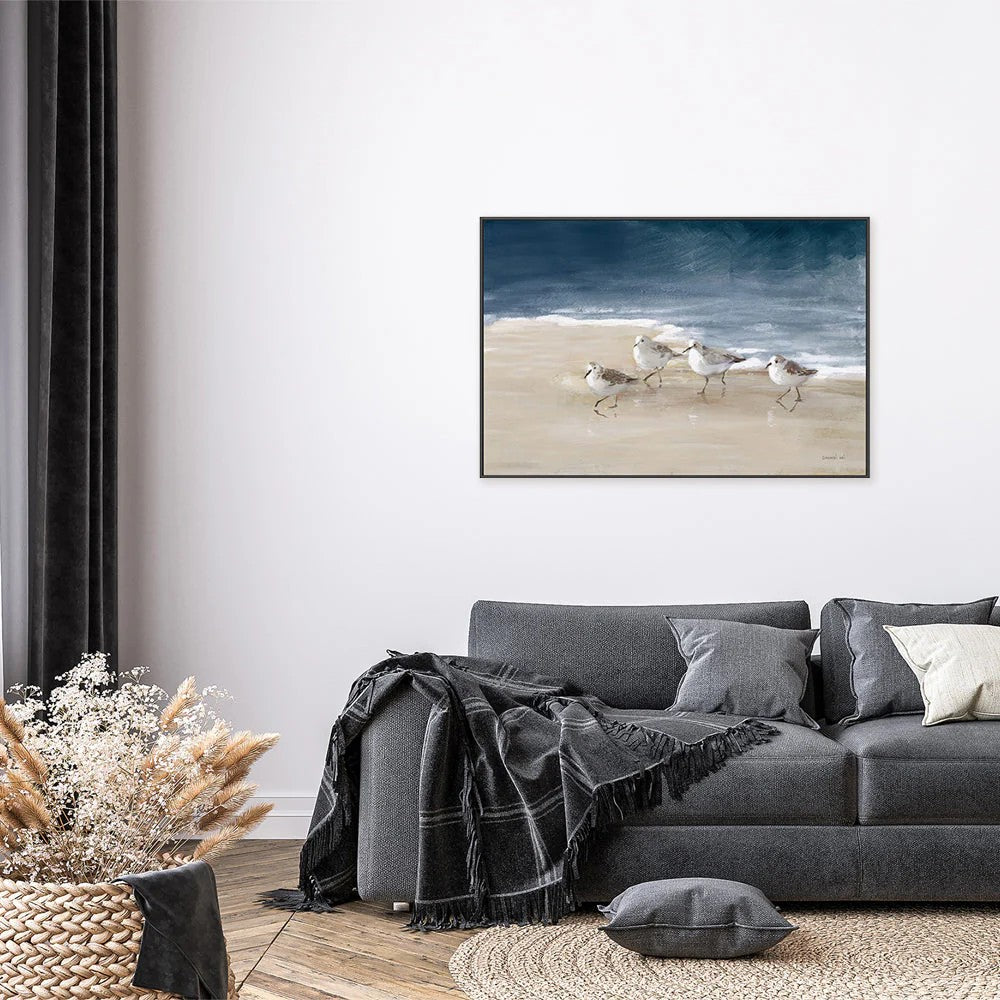 Shorebirds On Sand, By Danhui Nai Wall Art Gioia-Local
