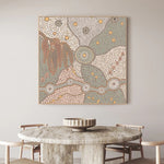 Spirits In The Sky, Green And Orange Tone, By Domica Hill Wall Art Gioia-Local