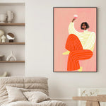 The Woman With The Glass Of Wine, By Bea Muller Wall Art Gioia-Local