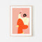 The Woman With The Glass Of Wine, By Bea Muller Wall Art Gioia-Local 40x60cm Framed Poster Black