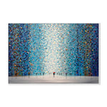 Umbrellas At Night, By Ekaterina Ermilkina Wall Art Gioia-Local 60x40cm Framed Canvas White