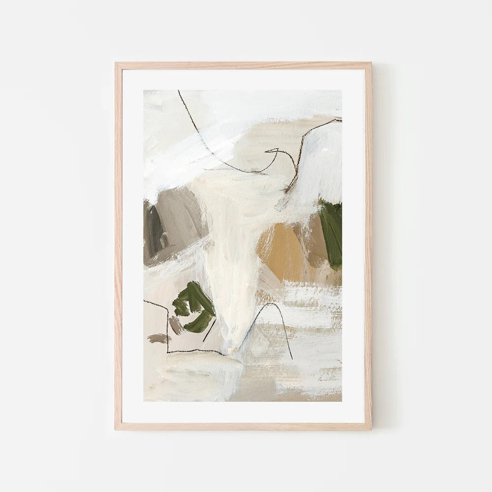 Warm Abstract, By Pamela Munger Wall Art Gioia-Local Black Framed Poster 40x60cm