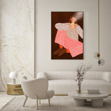 Woman With The Cup Of Tea, By Bea Muller Wall Art Gioia-Local